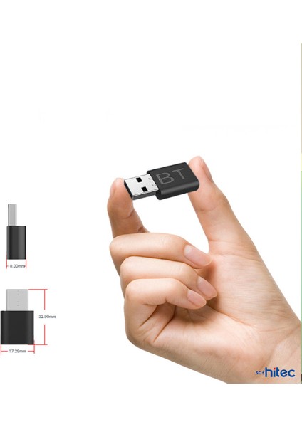 Schitec BT-660 2 In 1 Bluetooth 5.0 Ses Alıcı Verici Kablosuz Dönüştürücü