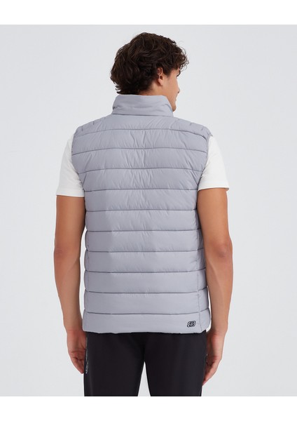 M Outerwear Padded Vest Erkek Gri S231241-035
