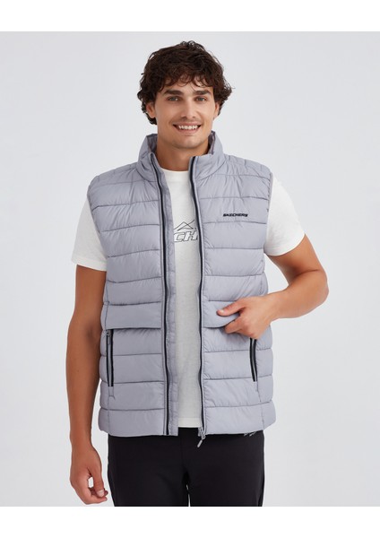M Outerwear Padded Vest Erkek Gri S231241-035 modelleri