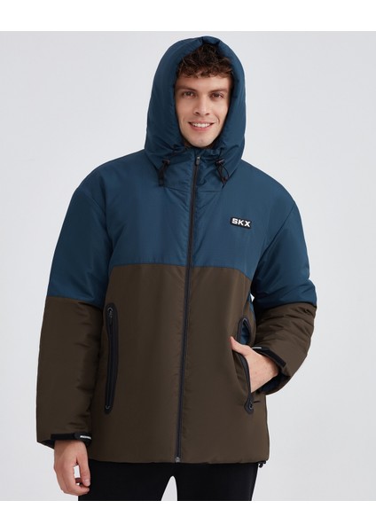 M Outerwear Padded Jacket Erkek Petrol Mont S232059-405