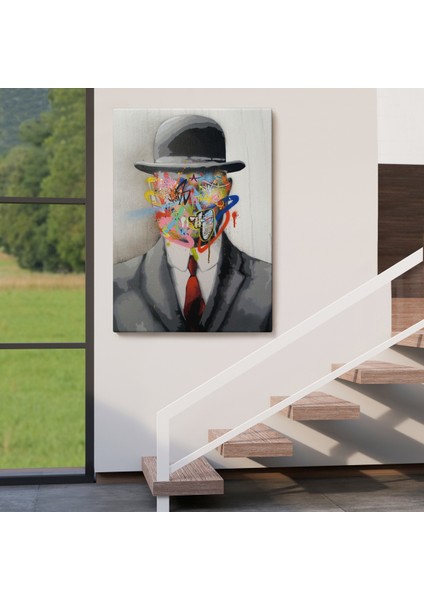 Rene Magritte Ünlü Resim “insanın Oğlu” Graffiti Pop Art TABLOSU-6316