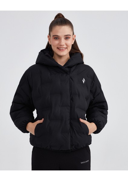 W Outerwear Padded Jacket Kadın Siyah Mont S232082-001 modelleri
