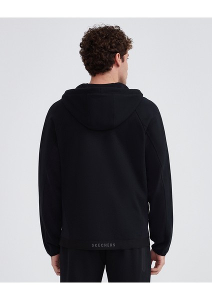 M 2xi-Lock Full Zip Hoodie Sweatshirt Erkek Siyah Fermuarlı Eşofman Üstü S232184-001