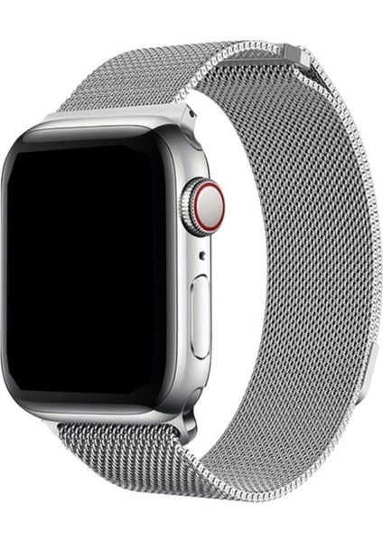 Apple Watch 2 3 4 5 42 mm 44 mm Hasır Örgü Metal Milano Kordon Kayış