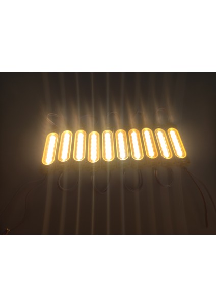 Parmak Cob LED Sarı 24 Volt Su Geçirmez 10,lu 3m Bantlı Kesilebilir 0409977