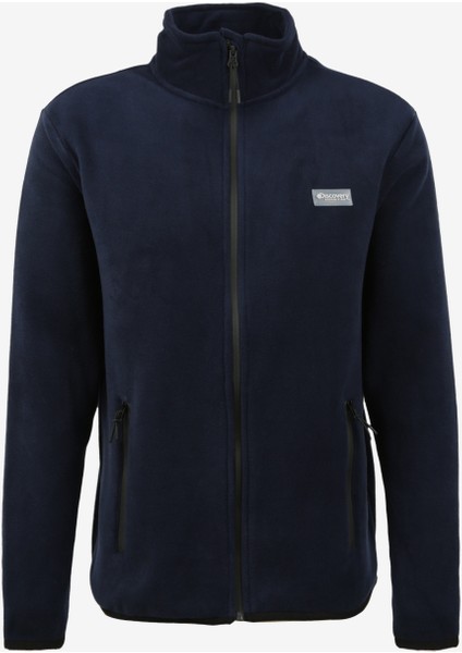 Lacivert Erkek Kapüşonlu Polar Sweatshırt D3WM-SWT2