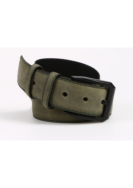 Haki Erkek Deri Kemer Frk 003