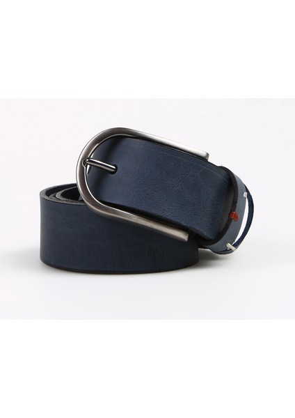 Lacivert Erkek Deri Kemer FRK 011