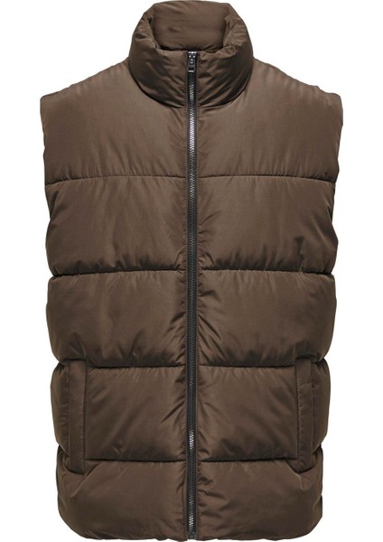 Bordo Erkek Yelek 22022232_ONSMELVIN Lıfe Puffer Vest