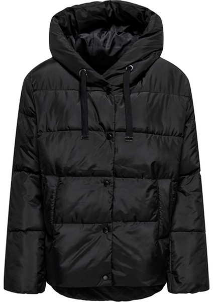 Siyah Kadın Mont Onlselın Puffer Jacket Otw