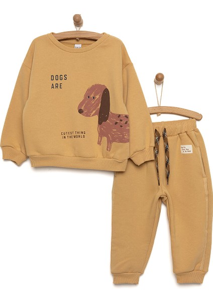 Forest Camp Sweatshirt-Patiksiz Alt Erkek Bebek