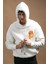 Regular Fit Kapşonlu 3 Iplik Kalın Içi Polarlı Kangru Cepli Baskılı Erkek Sweatshirt 3