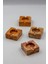 Traverten Mermer Küllük 4lü Set 6 x 6 x 3 cm 1