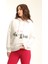Fancy Kadın Kapüşonlu İçi Pamuklu Renkli Baskılı Sweatshirt 1