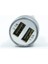 Jwix Hızlı 15 Watt 3.1 Amper Çift USB Girişli Araç Şarj Çakmaklık Başlık Açık Gri 2