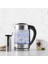 LED Işıklı Premium Kettle Cam Bitki Çayı Makinesi / Su Isıtıcı Inox 2202 Paslanmaz Çelik 2