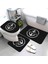 LK8-4575-220409 (70) Üç Parçalı Set Siyah Nautical Koleksiyonu Banyo Paspasları Banyo Ürünleri Anchor Banyo Paspasları Üç Parçalı Banyo Halı ve Paspas Seti Kişiselleştirilebilir (Yurt Dışından) 2
