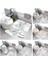 22106SJT-001331- 75X44.45X37.41X38CM Kaymaz Banyo Paspas Banyo Küçük Halı Duş Mat Dekoratif Emici Ayak Mat Giriş Küvet Tuvalet Halısı Morandi Iskandinav Mektubu (Yurt Dışından) 2