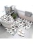 22106SJT-001331- 75X44.45X37.41X38CM Kaymaz Banyo Paspas Banyo Küçük Halı Duş Mat Dekoratif Emici Ayak Mat Giriş Küvet Tuvalet Halısı Morandi Iskandinav Mektubu (Yurt Dışından) 3