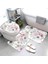 22106SJT-001331- 75X44.45X37.41X38CM Kaymaz Banyo Paspas Banyo Küçük Halı Duş Mat Dekoratif Emici Ayak Mat Giriş Küvet Tuvalet Halısı Morandi Iskandinav Mektubu (Yurt Dışından) 5