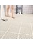 Beyaz 4 Adet Banyo Kaymaz Paspaslar Petek Ayak Paspası Duş Banyo Su Geçirmez Delikli Tam Paspaslar Banyo Aksesuarları Seti (Yurt Dışından) 1