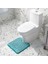 Mavi 45 cm x 45 cm Içbükey Tuvalet Zemin Mat Banyo Halı Kapı Mat Banyo Kaymaz Mat Banyo Ayak Mat Emici Kaymaz Paspaslar (Yurt Dışından) 1