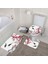 4350AF-3 Adet Paspaslar 400MMX600MM Sakura Çiçek Koi Banyo Paspas Seti Bitki Yaprakları Kaymaz Banyo Halıları ve Mat Halılar Tuvalet Kapağı Kapağı Banyo Aksesuarları Setleri (Yurt Dışından) 4