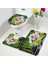 601X-3PCS Set 45X75CM-17.7X29.5IN Mor Orkide Zen Banyo Paspasları Setleri Beyaz Mum Siyah Masaj Taşı Asya Spa Modern Kapı Kilim Ev Banyo Dekor Tuvalet Kapağı Mat (Yurt Dışından) 4
