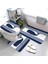 LK8-4575-220409 (174 Üç Parçalı Set Lacivert Denizcilik Serisi Banyo Halıları ve Paspasları Banyo Paspasları Üç Parçalı Set Banyo Ürünleri Banyo Paspasları Özelleştirilebilir (Yurt Dışından) 5