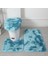 Elma Yeşili Seti 3 Adet/takım Peluş Banyo Paspas Yumuşak Tüy Duş Halısı Kaymaz Banyo Halıları Halı Banyo Aksesuarları Tuvalet Kapağı Kapağı (Yurt Dışından) 2