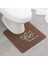 Kırmızı 3 50X50 cm Kaymaz U Şekilli Tuvalet Halıları Ayak Pedi 50*50 cm Banyo Banyo Paspas Yıkanabilir Tuvalet Halı Wc Mat Duş Odası Zemin Halı Mat 1 Adet (Yurt Dışından) 2
