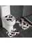 Pembe 3 Adet 50X80 cm Kalın Flanel Banyo Banyo Paspas Seti Tuvalet Halıları U Şekli Banyoda Zemin Halıları Tuvalet Ayak Pedi Anti Patinaj Yıkanabilir Kapak Kapağı (Yurt Dışından) 1