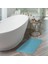Mavi 60X40CM Lüks Jakarlı Kalınlaştırılmış Pamuklu Banyo Paspası - Otel Için Emici Zemin Havlusu, Spa - Banyo Halısı, Yumuşak Kaymaz Banyo Paspası ve Halı (Yurt Dışından) 4