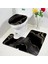 9800R-3 Adet Set 45X75CM-17.7X29.5IN Soyut Mavi Mermer Banyo Paspasları 3 Adet Set Yaratıcı Altın Çizgi Geometrik Flanel Halı Banyo Dekor Halı Kaymaz Tuvalet Kapağı Mat (Yurt Dışından) 4
