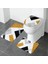Lemon 2 Adet 60X90 cm Kalın Flanel Banyo Banyo Paspas Seti Tuvalet Halıları U Şekli Banyoda Zemin Halıları Tuvalet Ayak Pedi Anti Patinaj Yıkanabilir Kapak Kapağı (Yurt Dışından) 2