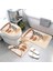 2209SJT-000156 75X44.45X37.41X38CM Kaymaz Banyo Paspas Banyo Küçük Halı Duş Mat Dekoratif Emici Ayak Mat Giriş Küvet Tuvalet Halısı Morandi Iskandinav Modern (Yurt Dışından) 5