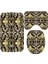 D 50X80CM 3pcs Lüks Siyah Altın Yunan Anahtar Menderes Sınır Banyo Halı Seti Modern Geometrik Süslü Banyo Kapı Mat Tuvalet Zemin Halı Dekor Için (Yurt Dışından) 1
