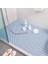 Açık Mavi-2 30X30 cm 12 Adet Kaymaz Banyo Paspasları Banyo Halısı Pvc Örgü Yumuşak Plastik Kaymaz Mat Ayak Masajı Tuvalet Ekleme Zemin Mat Duş Mat (Yurt Dışından) 1