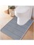 S2 40X60CM Gri Ev Yavaş Ribaund U-Şekilli Su Emici Paspaslar Banyo Tuvalet Paspasları Mutfak Paspasları Tuvalet Paspasları Tuvalet Aksesuarları (Yurt Dışından) 3