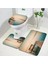 DD-136CY 45X75 Cm-3 Adet Set Okyanus Plaj Banyo Paspasları Setleri Palmiye Ağaçları Tropikal Hawaii Doğa Manzara Mutfak Kapı Kilim Banyo Dekor Kaymaz Tuvalet Kapağı Mat (Yurt Dışından) 4