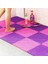 Açık Mor 8 Adet 25 cm x 25 cm Banyo Kare Kaymaz Banyo Paspas Pvc Banyo Paspasları Ev Mutfak Paspaslar Tuvalet Banyo Halı Duş Mat Banyo Halısı Ayak Pedi (Yurt Dışından) 2