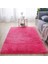 Gül Kırmızı Yaklaşık 50X120 cm Yumuşak Peluş Banyo Halı Yatak Odası Başucu Ayak Mat Düz Renk Su Emme Halı Kalınlaşmak Kaymaz Banyo Paspas Zemin Halı (Yurt Dışından) 1