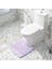 Menekşe 45CMX45CM Içbükey Tuvalet Zemin Matı Banyo Halısı Paspas Banyo Kaymaz Mat Banyo Ayak Mat Emici Kaymaz Paspaslar (Yurt Dışından) 1