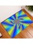 BJW-4060-211011(41) 400MMX600MM 3D Vortex Illusion Halı Giriş Kapısı Paspas Soyut Geometrik Optik Paspas Kaymaz Zemin Mat Oturma Odası Dekor Halı (Yurt Dışından) 1