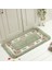 Fang Yeşil Yaklaşık 50X80 cm 6 Boyutları Kare Paspas Zemin Halı Oturma Odası Yatak Odası Koridor Su Emme Kaymaz Banyo Paspas Tuvalet Halı Ayak Pedi (Yurt Dışından) 1