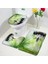 4370G-3PCS Set 60X40CM-23.6X15.7IN Yeşil Bambu Zen Banyo Paspasları Seti Orkide Lotus Masaj Taşı Asya Spa Kapı Pedi Modern Banyo Dekor Kaymaz Halı Tuvalet Kapağı Mat (Yurt Dışından) 1