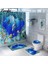 Duş Perdesi-1 Resimli Göster Deniz Dünyası Desenli Banyo Paspasları Duş Odası Halısı Kilim Banyo Perdesi Flanel Banyo Seti Banyo Paspas Banyo Ayak Mat (Yurt Dışından) 3