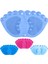 E 33X58CM Ayak Banyo Paspas Ayak Şekli Pvc Kaymaz Banyo Paspas Silikon Duş Banyo Paspas Ayak Fırçası Ölü Cilt Noktası Boncuk Pedi Banyo Aksesuarları (Yurt Dışından) 2