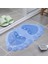 E 33X58CM Ayak Banyo Paspas Ayak Şekli Pvc Kaymaz Banyo Paspas Silikon Duş Banyo Paspas Ayak Fırçası Ölü Cilt Noktası Boncuk Pedi Banyo Aksesuarları (Yurt Dışından) 3
