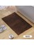 Kahve 60X90CM Düz Renk Yumuşak Peluş Şönil Kaymaz Banyo Banyo Paspas Su Emme Zemin Kapı Mat Tuvalet Halı Ev Dekorasyon Halı (Yurt Dışından) 1